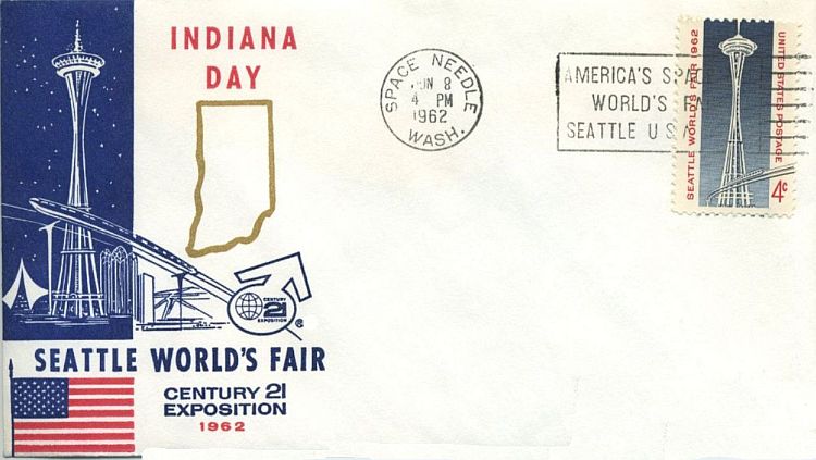 Indiana State Day Commemorative Cover