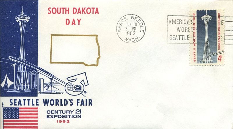 South Dakota State Day Commemorative Cover