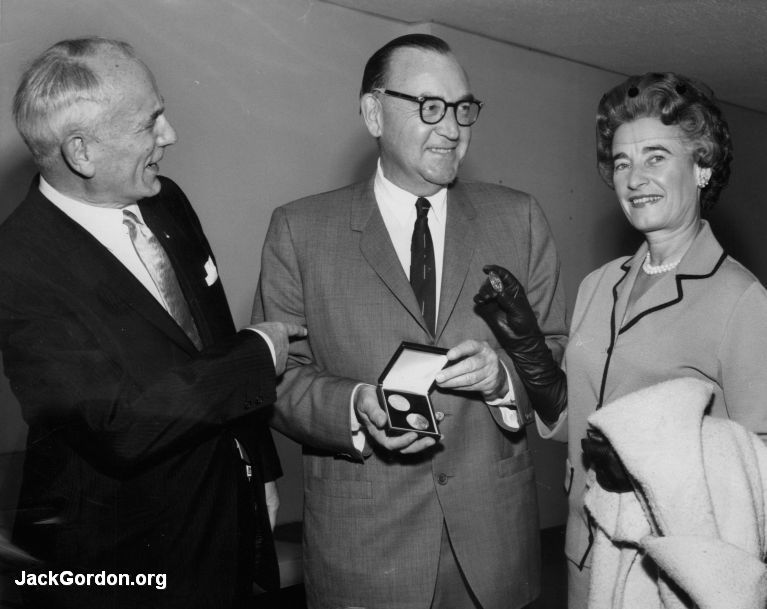 Gov. and Mrs. Pat Brown at World's Fair, Seattle