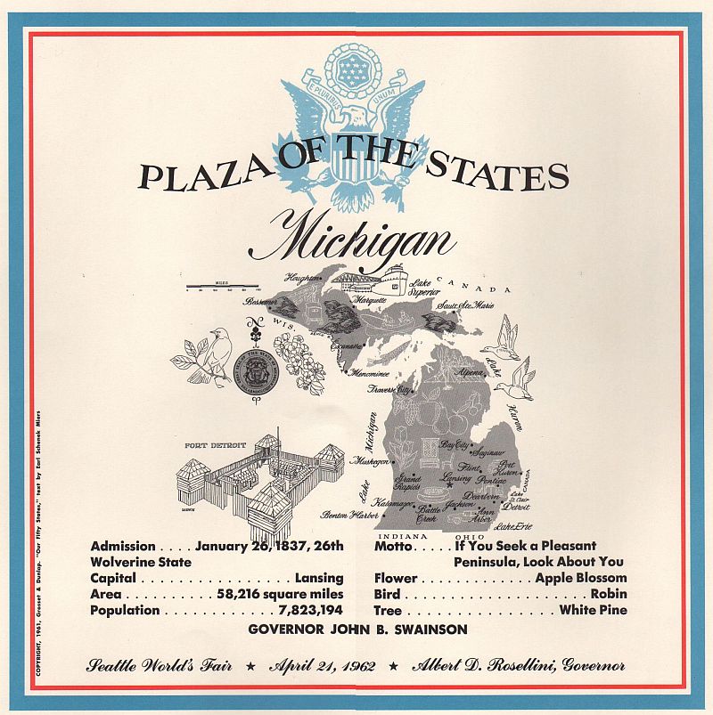 Missouri State Plaque from the Century 21 Plaza of the States, Seattle