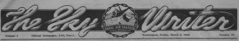 Pasco NAS The Sky-Writer Masthead