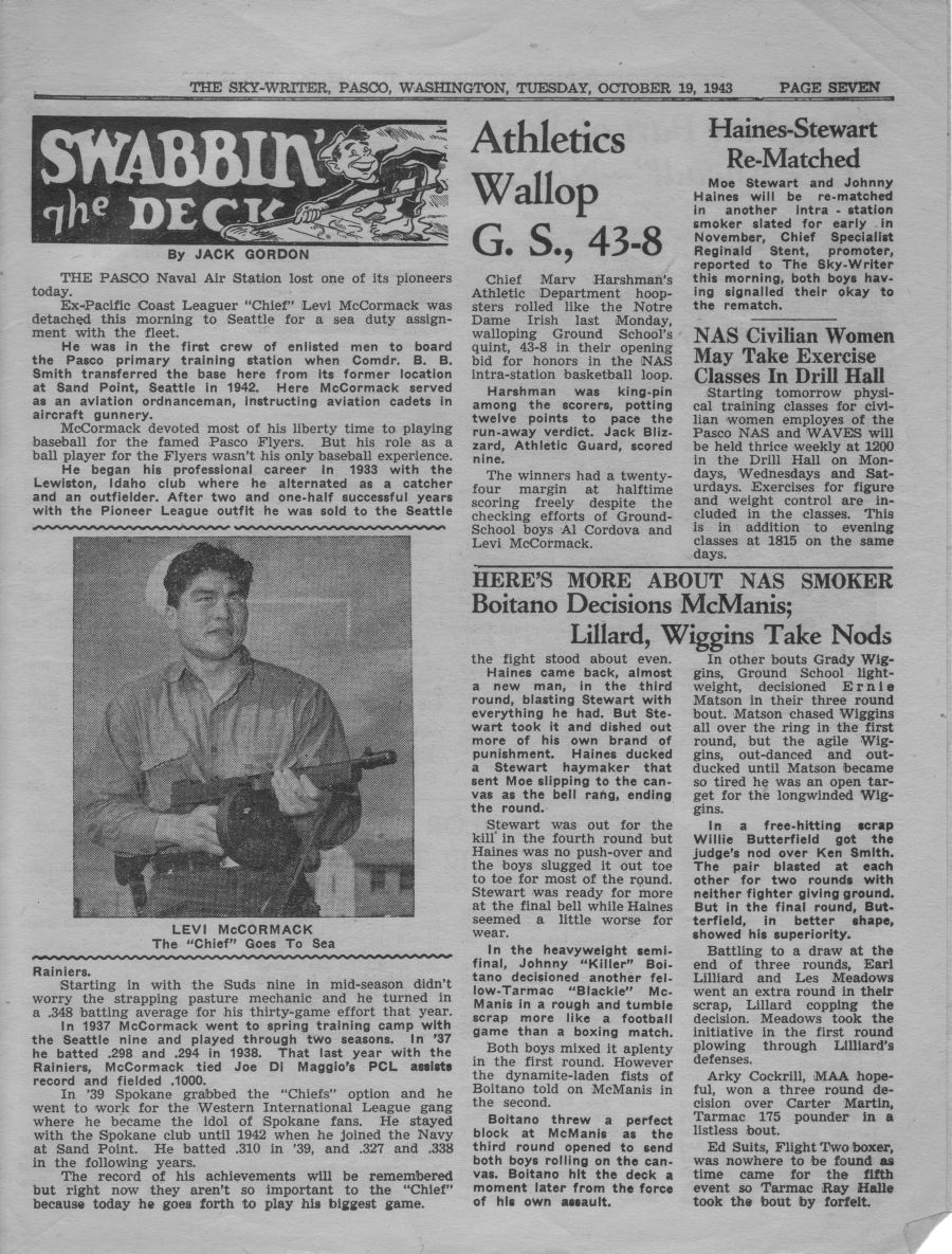 October 19, 1943 Sky-Writer