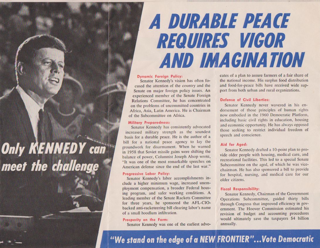 Kennedy For President, page 3, 1960