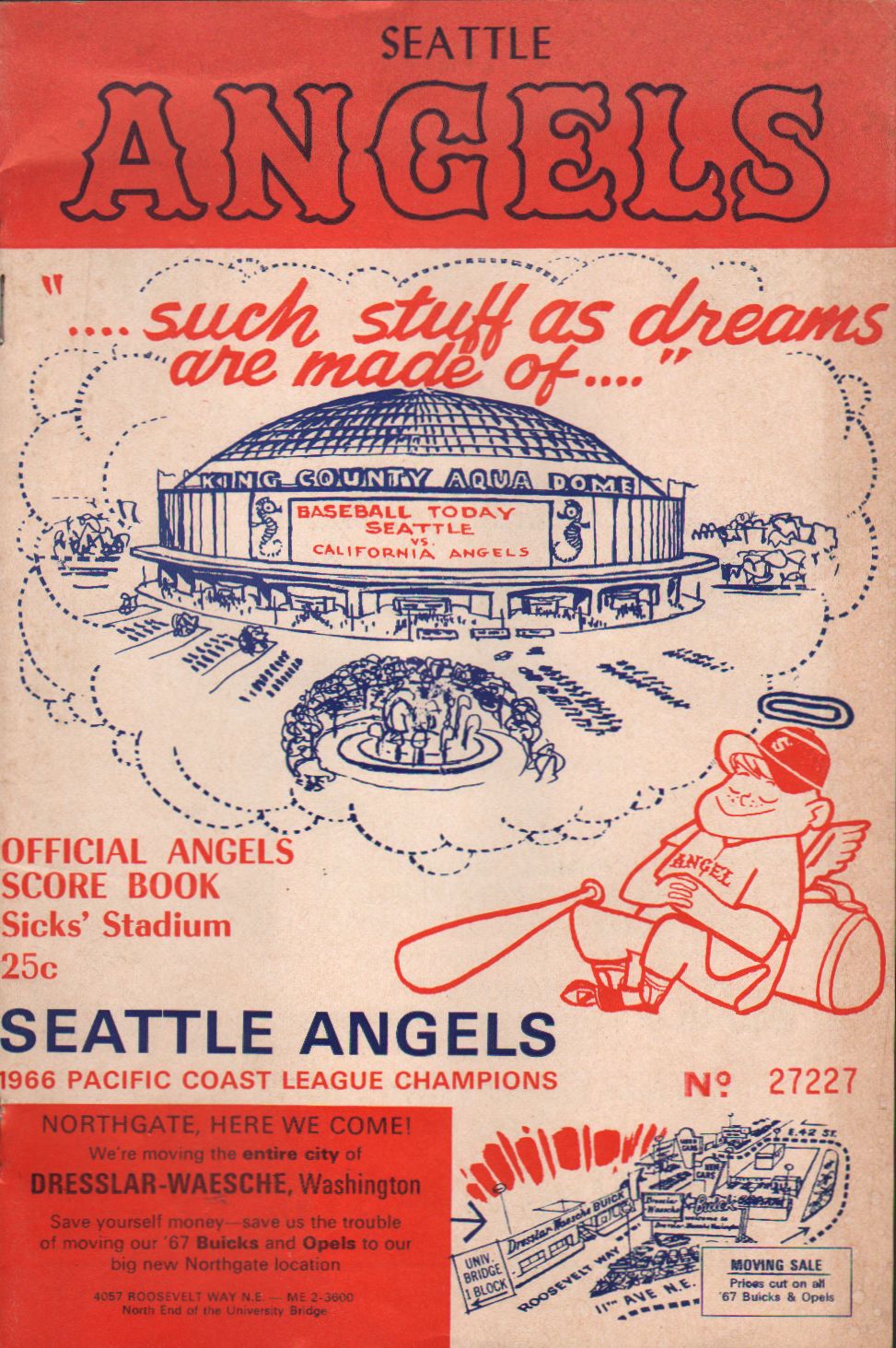 Sicks Stadium - Seattle Washington - Seattle Pilots - Seattle Angels -  Seattle Rainiers - Pacific Coast League - Major League Baseball - American  League