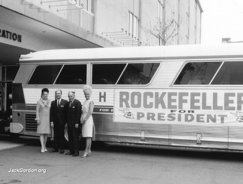 Nelson Rockefeller visits Seattle, 1968. Photo from JackGordon.org