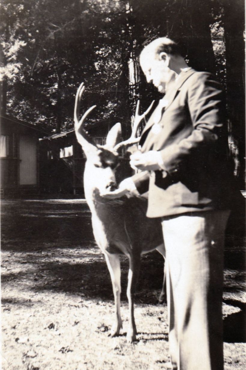 1931- Frank and a deer.
