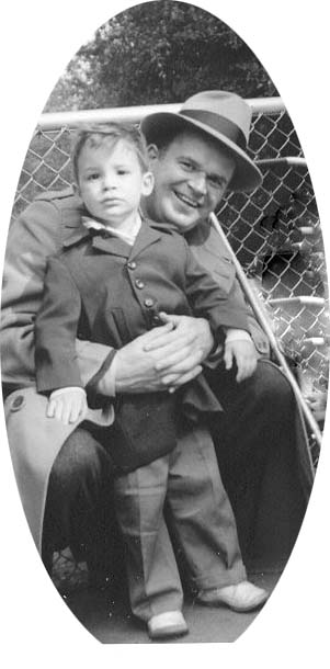 John and his dad,1956