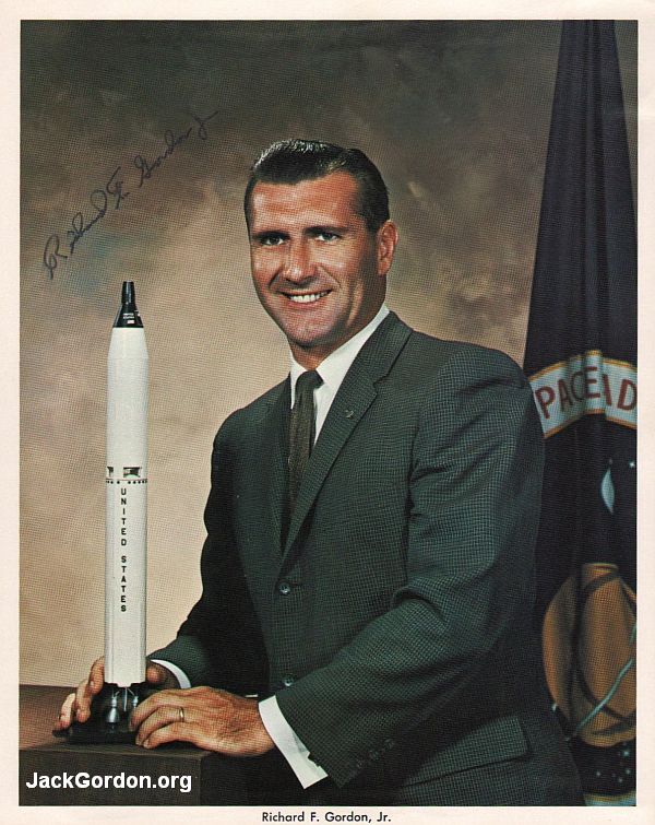 Photograph inscribed and signed by astronaut Richard Gordon, Jr