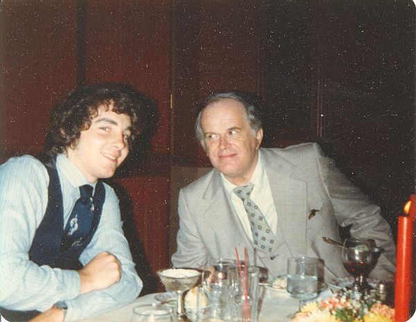 Roberta's Birthday, 1980, Dad and Joe