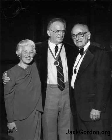 Jack Gordon with Lt. Governor John and Betty Cherberg in 1984.