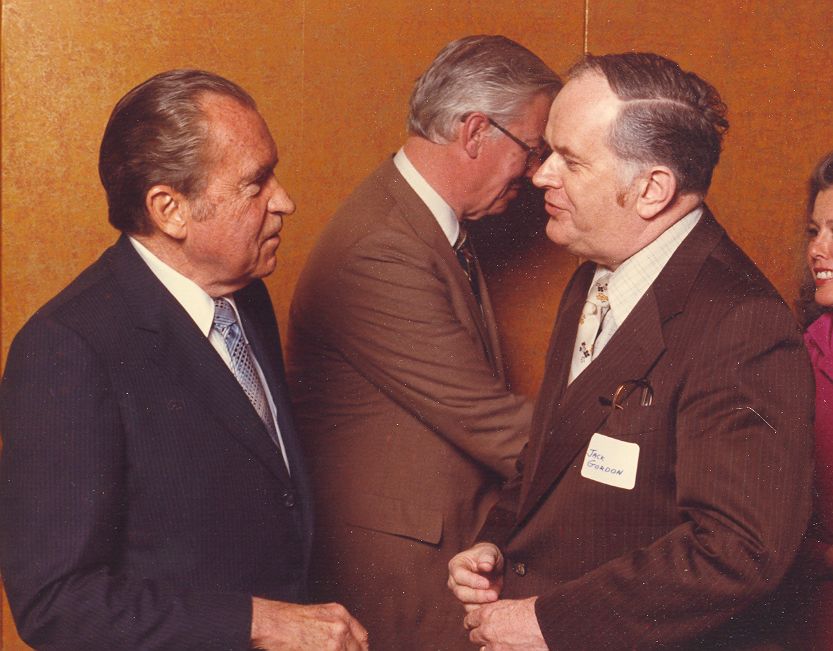 Richard Nixon with Jack Gordon