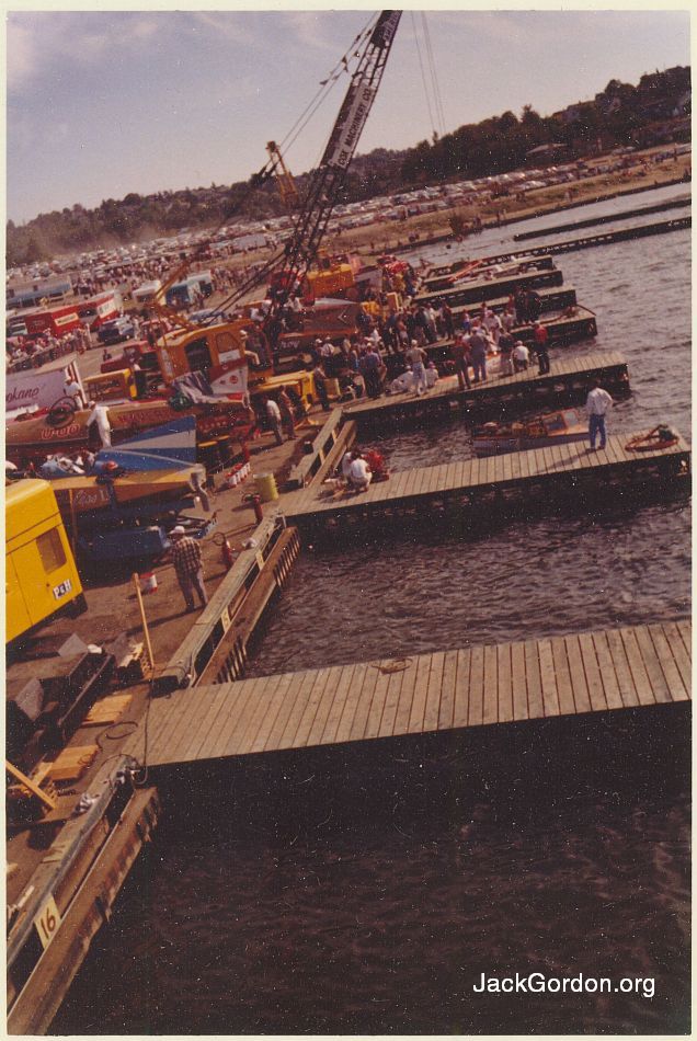 Stan Sayres Pits, 1959 Seattle APBA Gold Cup Race.