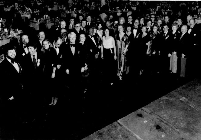 The VIPs attending the Sports Man of the Year Banquet, 1980