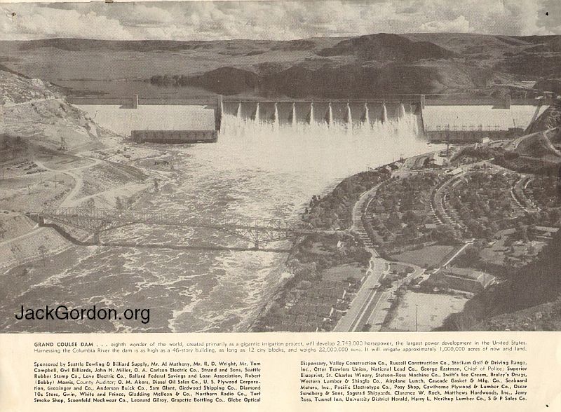 Grand Coulee Dam, Biggest Thing ever built by a man, is supporting Charlie Ralls for VFW Commander